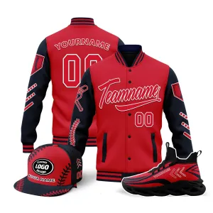 Custom Jacket MaxSoul Shoes and Hat Combo Offer Personalized Combo ZH-D023028-1