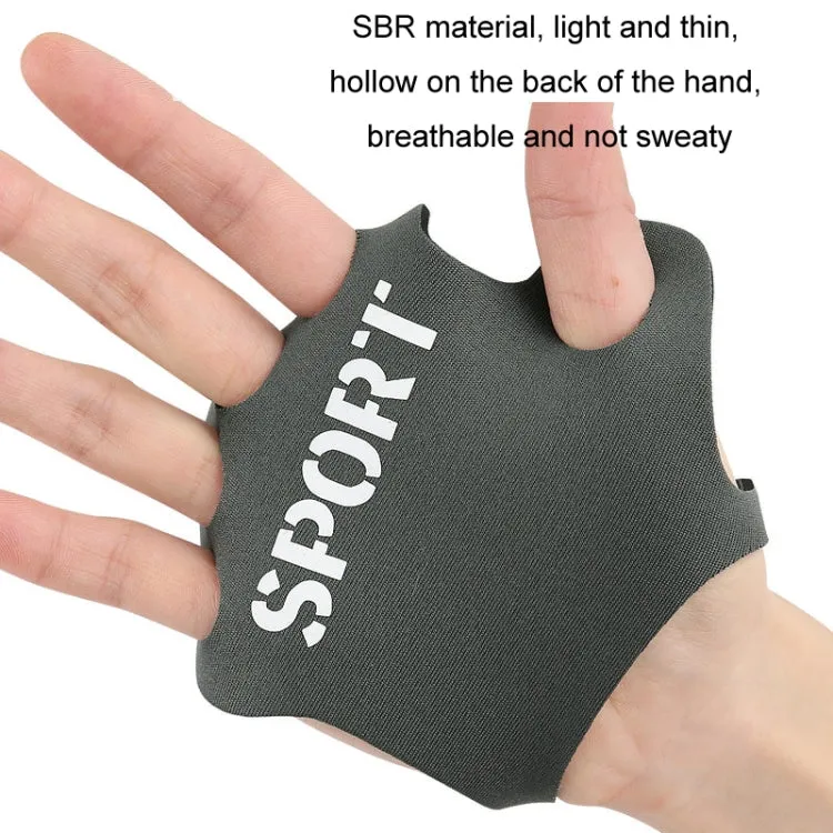 1pair Thin Sports Fitness Anti-Wear And Anti-Slip Palm Protector, Color: M Gray