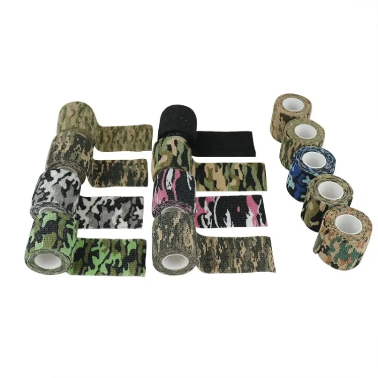 4.5m X 5cm Self-Adhesive Non-Woven Outdoor Camouflage Tape Bandage(Jungle Camouflage No. 1)