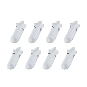 8X Rexy Seamless Sport Sneakers Socks Small Non-Slip Heel Tab WHITE