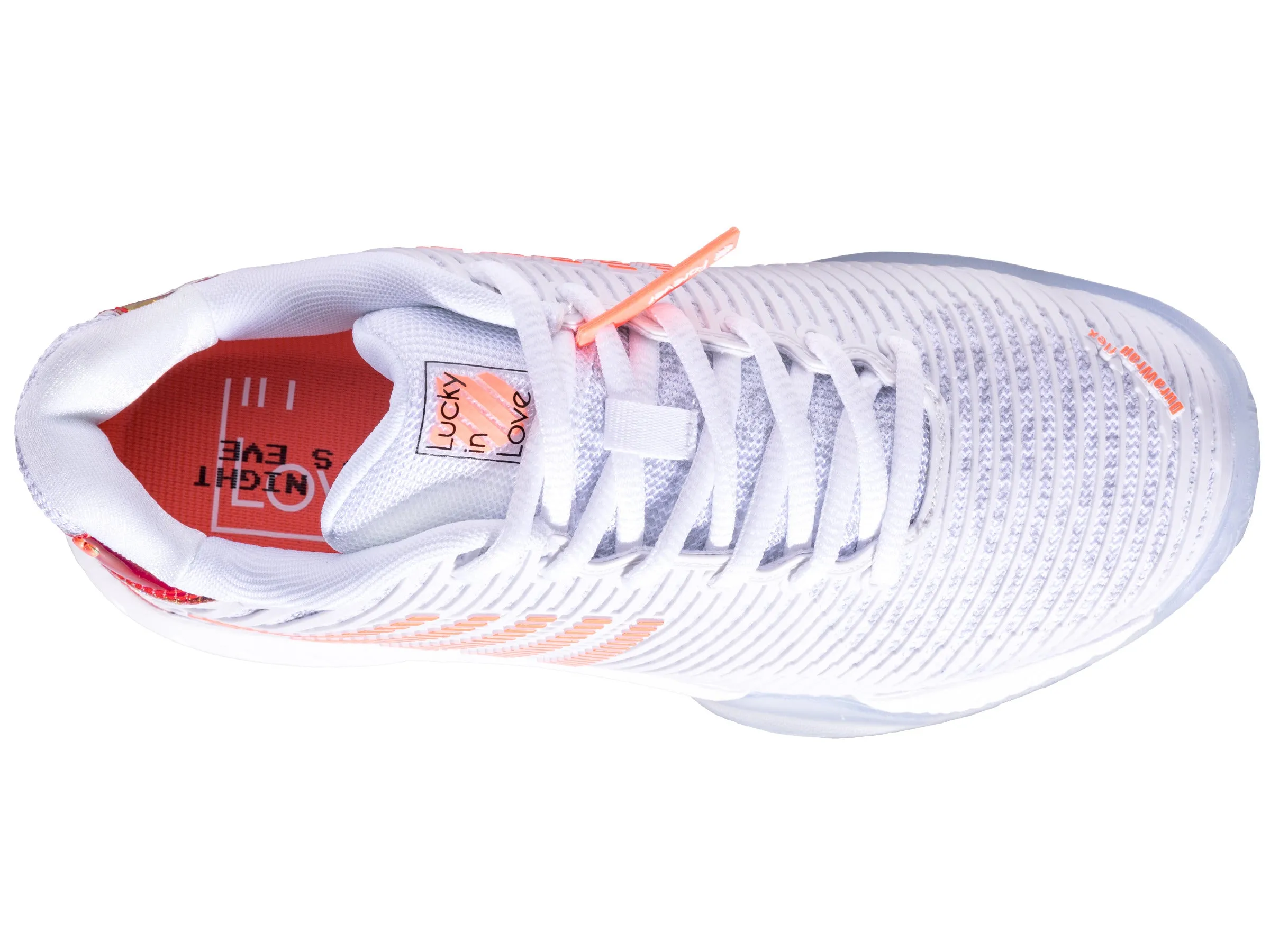 97382-112-M | HYPERCOURT EXPRESS 2  LUCKY IN LOVE | WHITE/DOVE/ORANGE GLOW