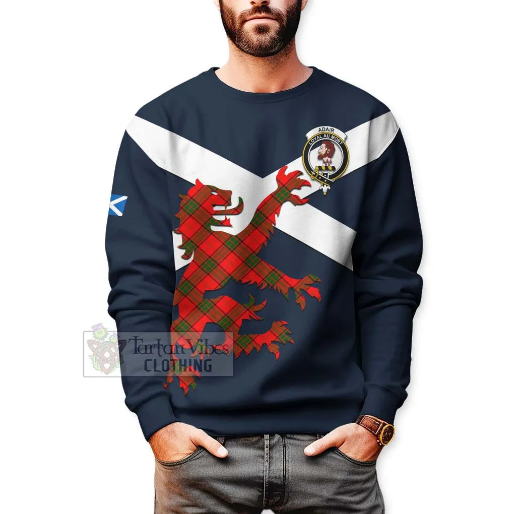 Adair Tartan Lion Rampant Sweatshirt  Proudly Display Your Heritage with Alba Gu Brath and Clan Name