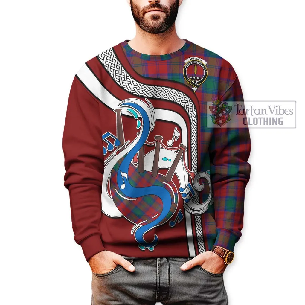 Affleck Tartan Sweatshirt with Epic Bagpipe Style