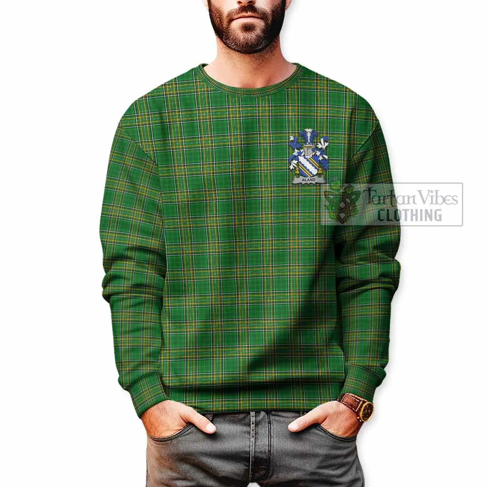 Aland Irish Clan Tartan Sweatshirt with Coat of Arms