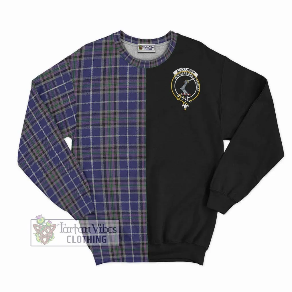 Alexander of Menstry Tartan Sweatshirt with Family Crest and Half Of Me Style