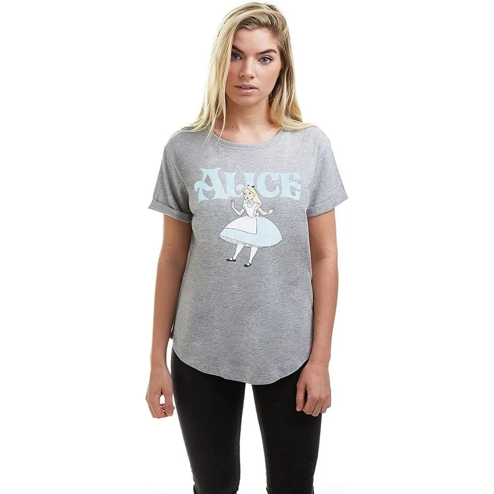 Alice In Wonderland Womens/Ladies Marl T-Shirt