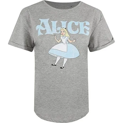 Alice In Wonderland Womens/Ladies Marl T-Shirt