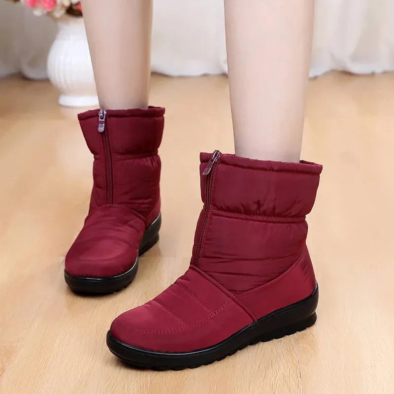 ALICIA™ WARM WATERPROOF ANKLE SNOW BOOTS