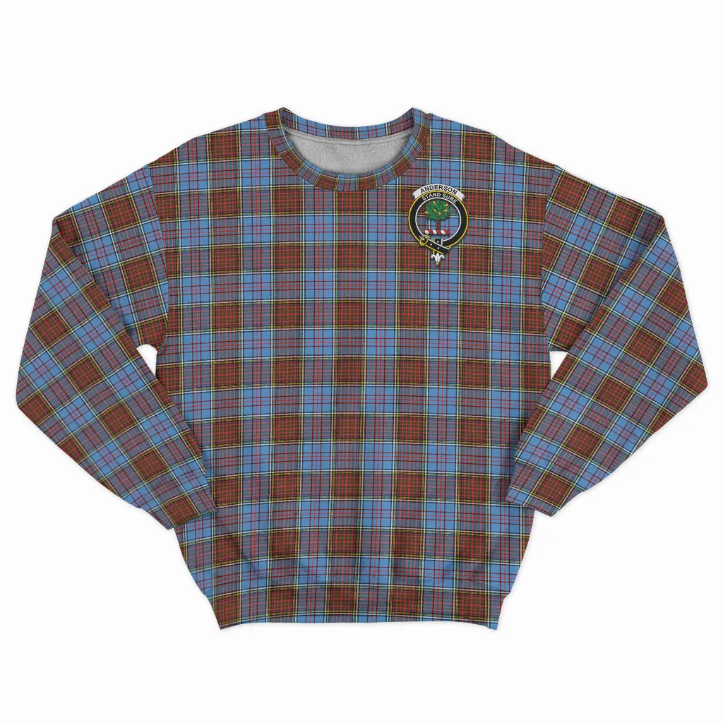 Anderson Modern Tartan Sweatshirt with Family Crest