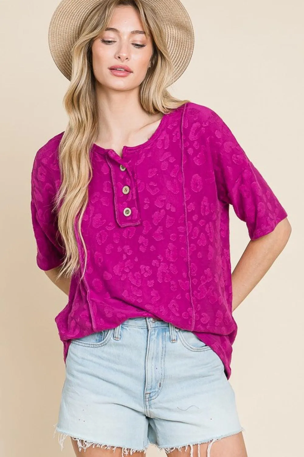 Animal Textured Top