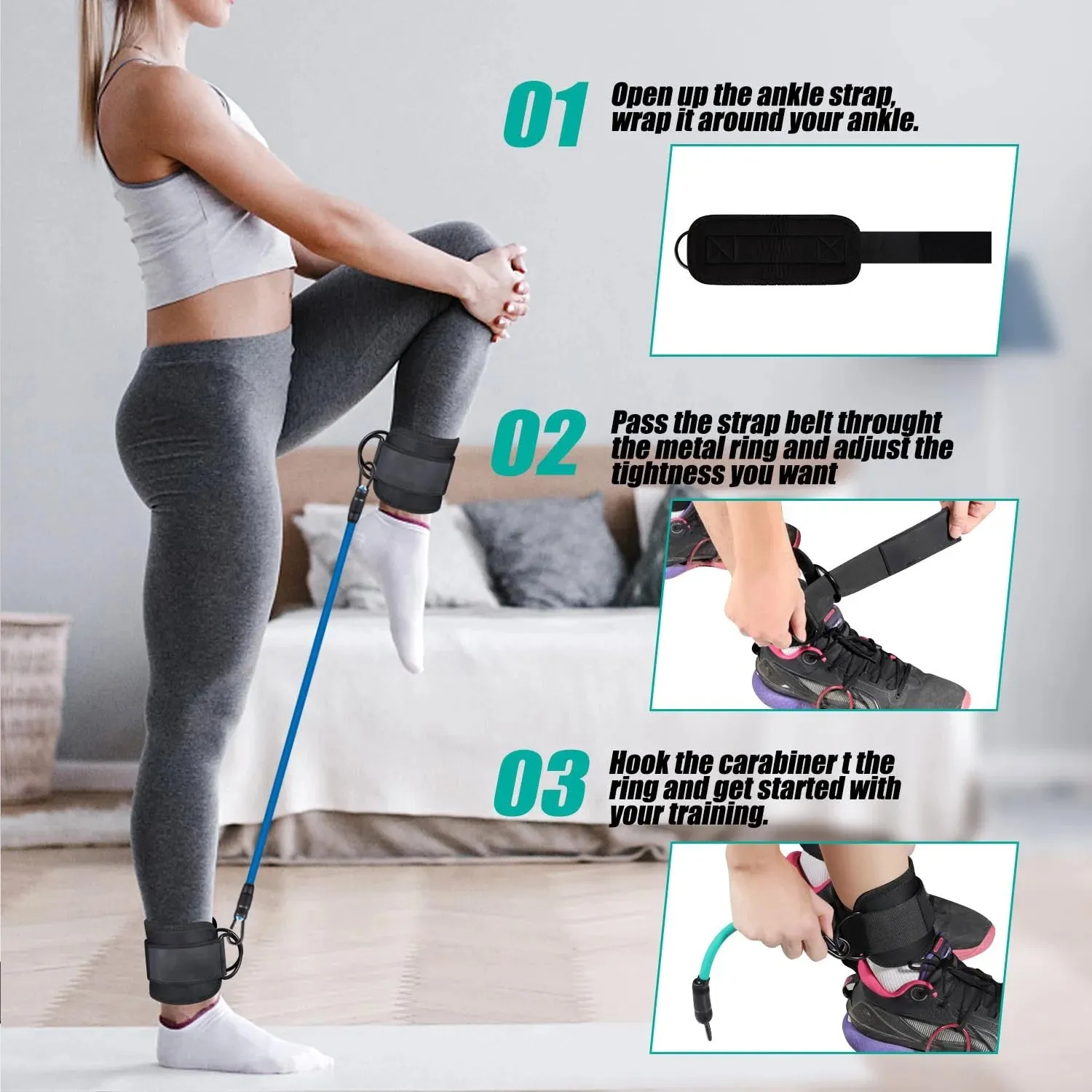 Ankle Resistance Bands Set