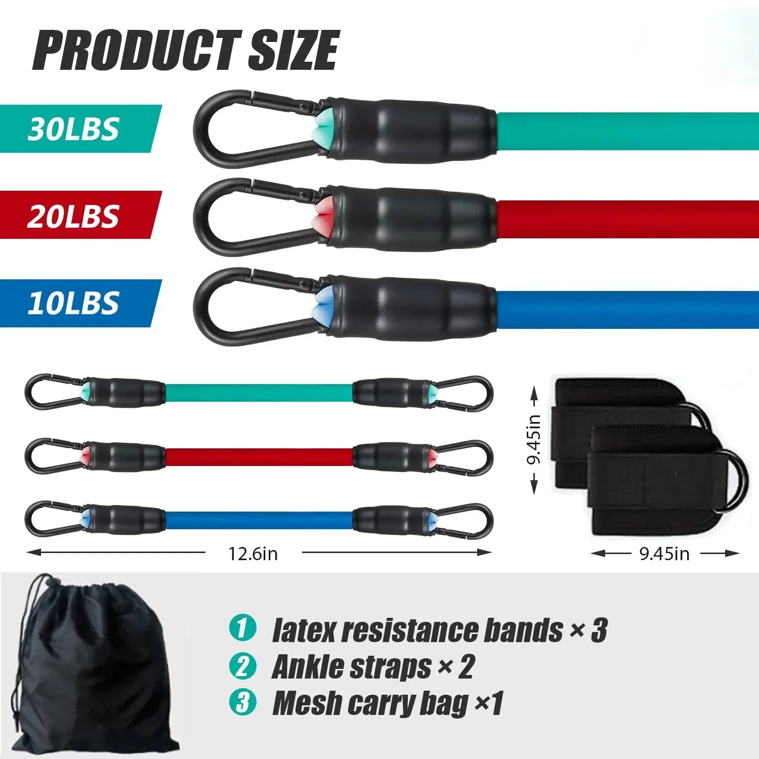 Ankle Resistance Bands Set