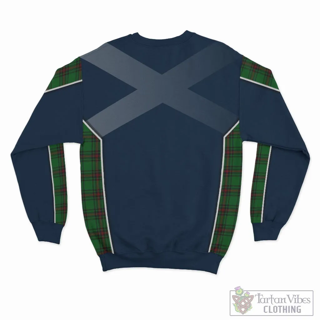 Anstruther Tartan Sweatshirt with Family Crest and Scottish Thistle Vibes Sport Style