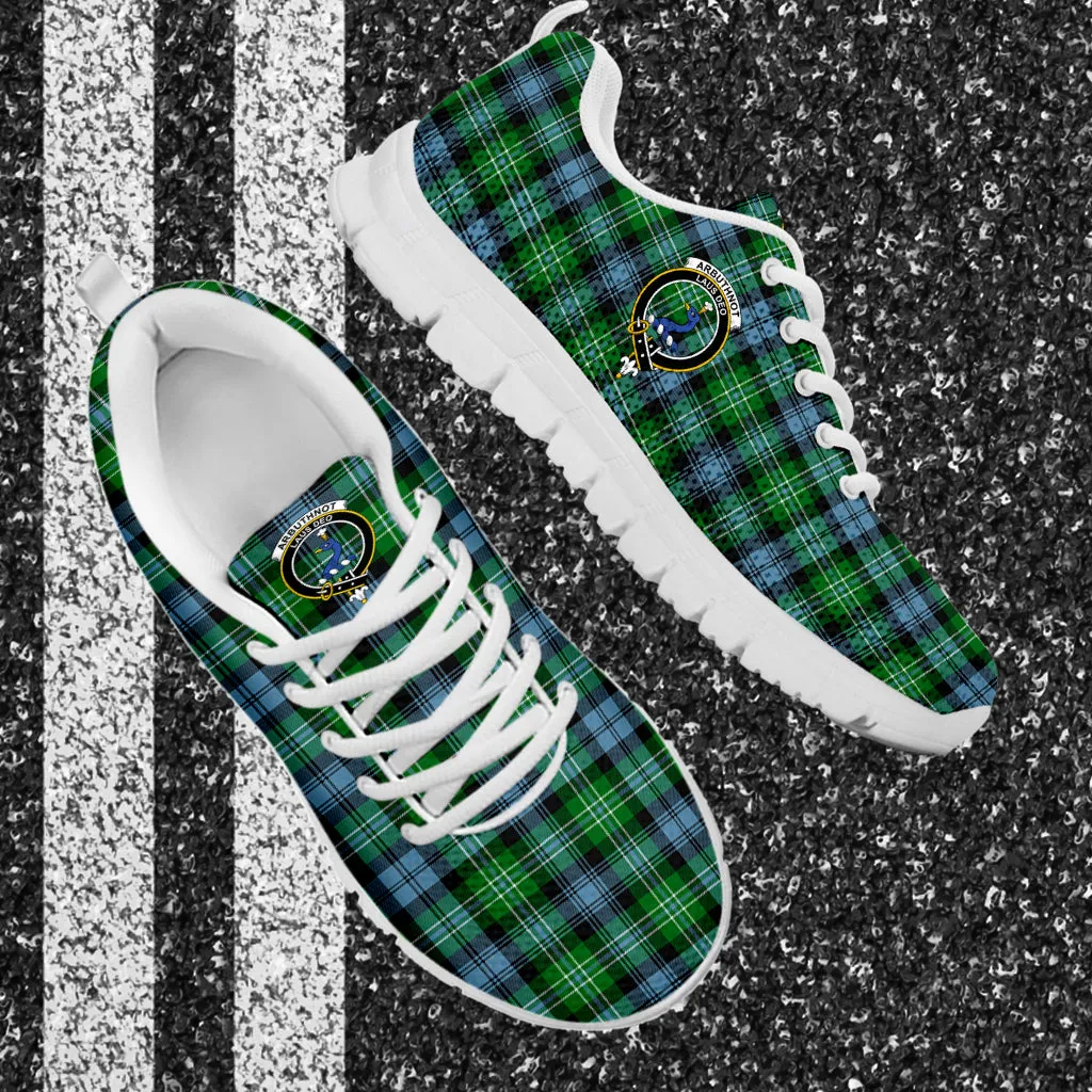 Arbuthnot Ancient Tartan Sneakers with Family Crest