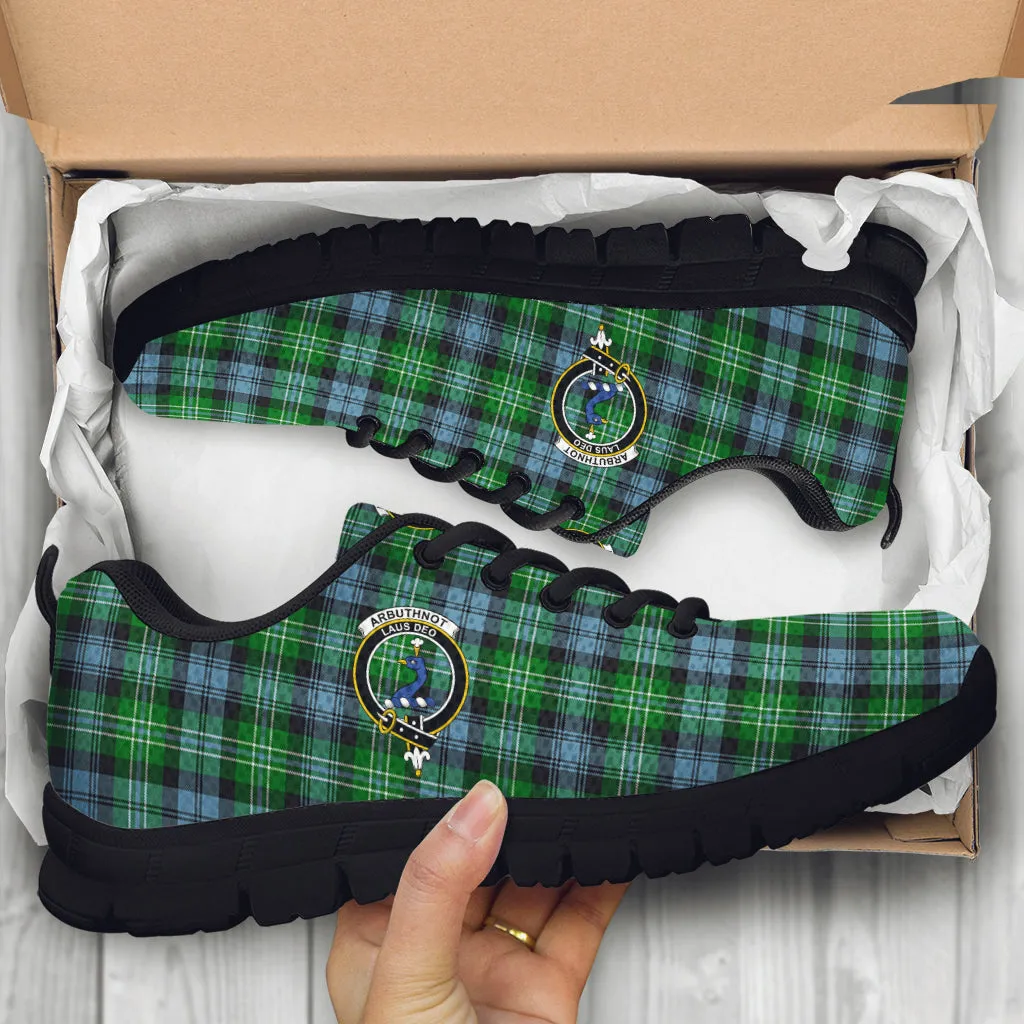 Arbuthnot Ancient Tartan Sneakers with Family Crest