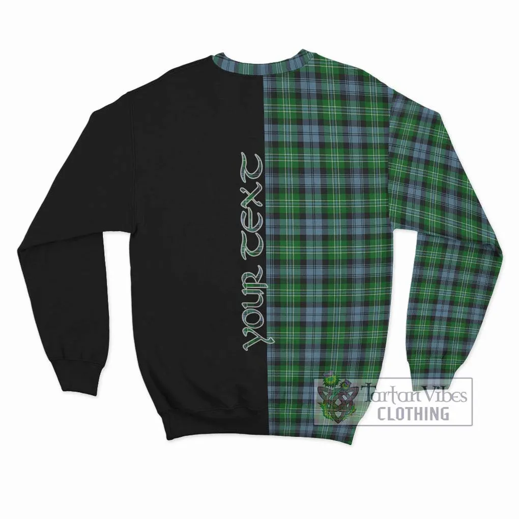 Arbuthnot Ancient Tartan Sweatshirt with Family Crest and Half Of Me Style