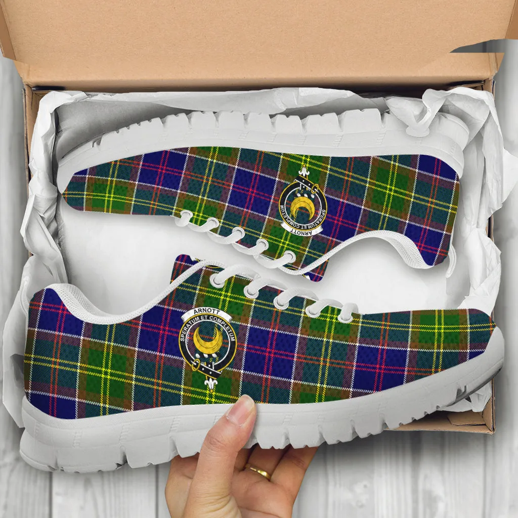 Arnott Tartan Sneakers with Family Crest