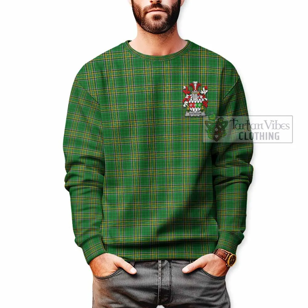 Atkinson Irish Clan Tartan Sweatshirt with Coat of Arms