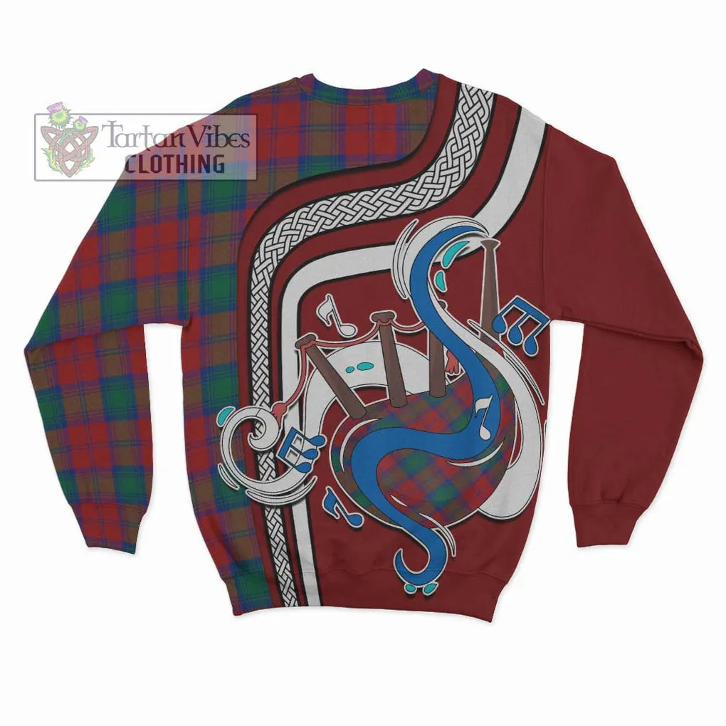 Auchinleck (Affleck) Tartan Sweatshirt with Epic Bagpipe Style