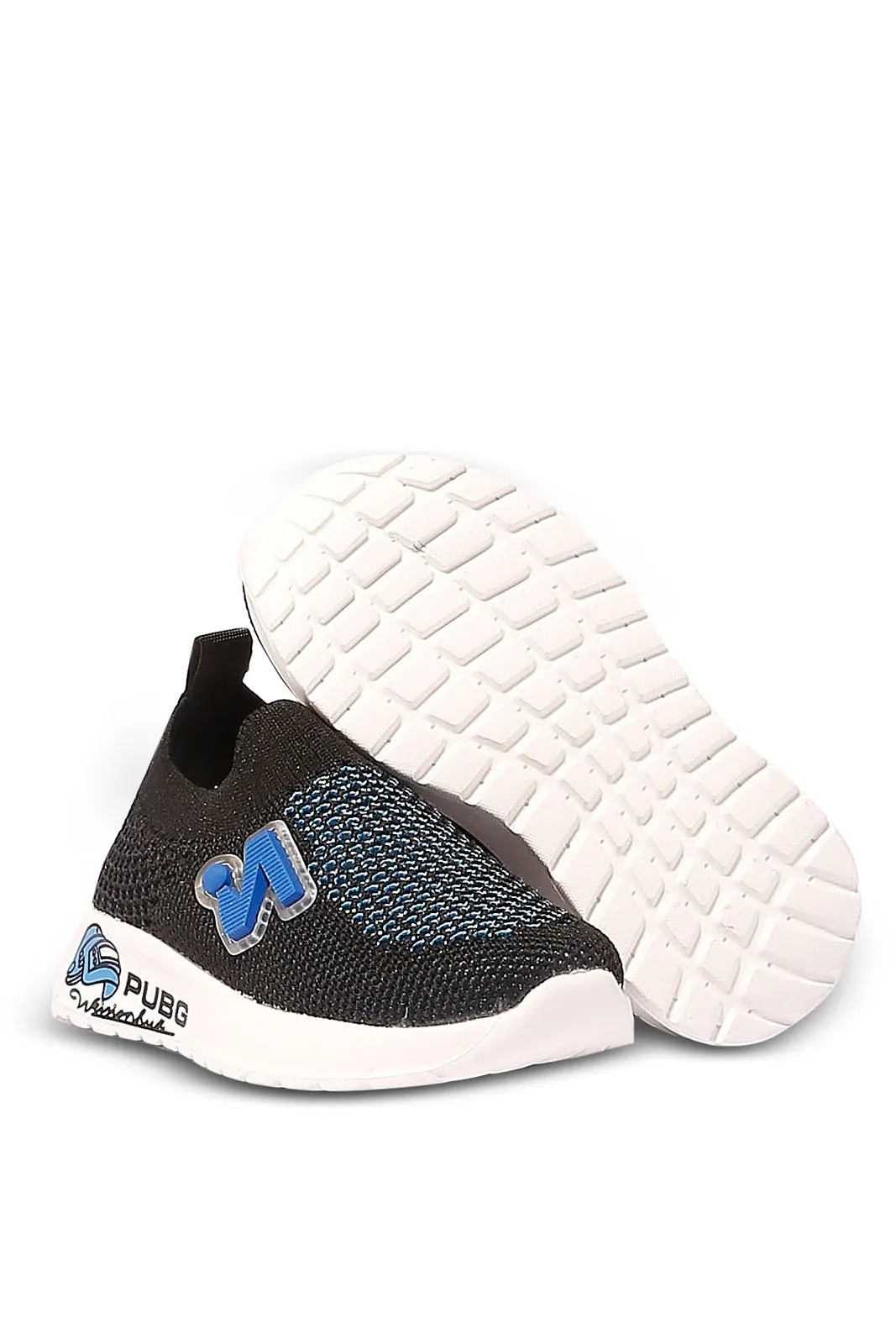 Baby Boys Black Fly Knit Slip-On