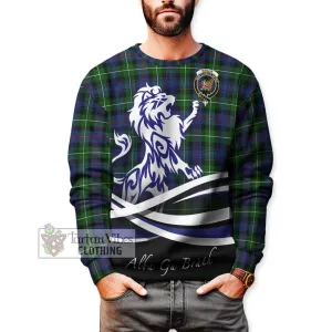 Baillie Tartan Sweatshirt with Alba Gu Brath Regal Lion Emblem