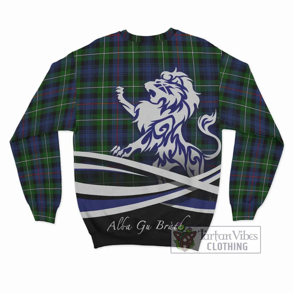 Baillie Tartan Sweatshirt with Alba Gu Brath Regal Lion Emblem