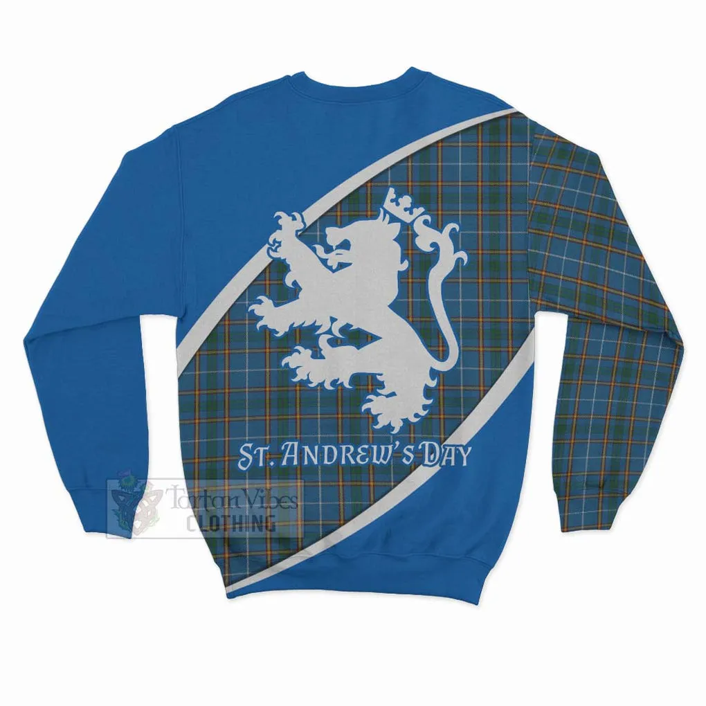 Bain Family Crest Tartan Sweatshirt Celebrate Saint Andrew's Day in Style