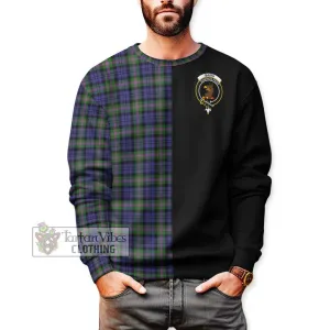 Baird Modern Tartan Sweatshirt with Family Crest and Half Of Me Style