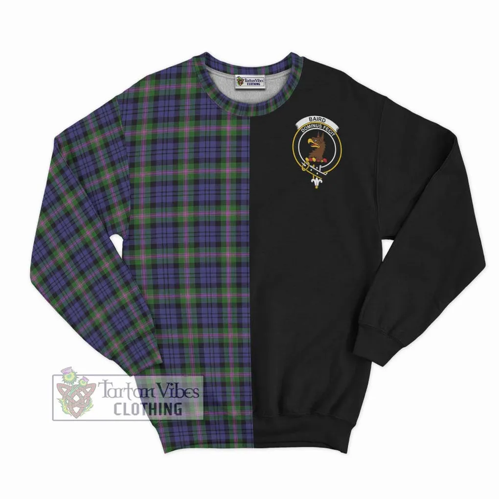 Baird Modern Tartan Sweatshirt with Family Crest and Half Of Me Style