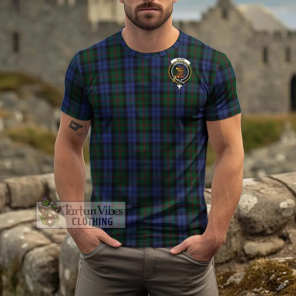 Baird Tartan Cotton T-Shirt with Family Crest