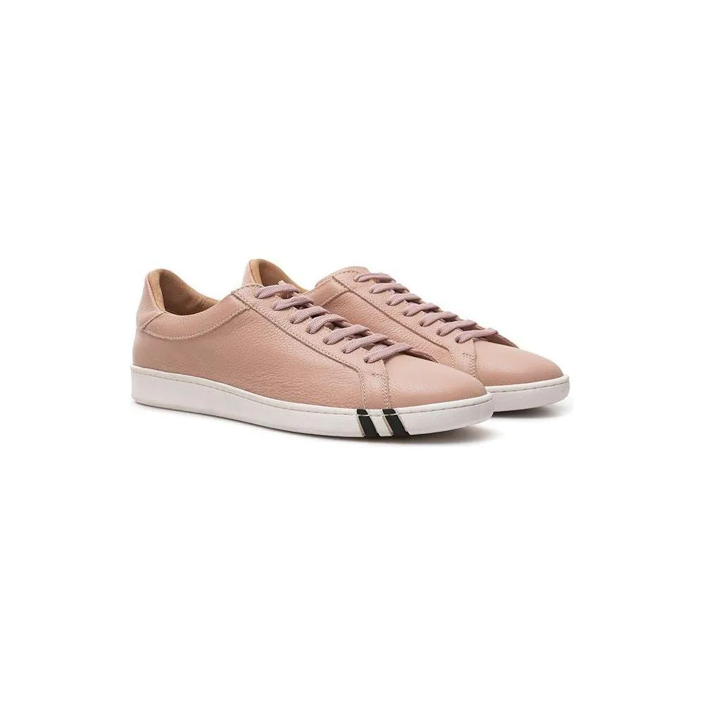 Bally Elegant Pink Leather Sneakers for Women