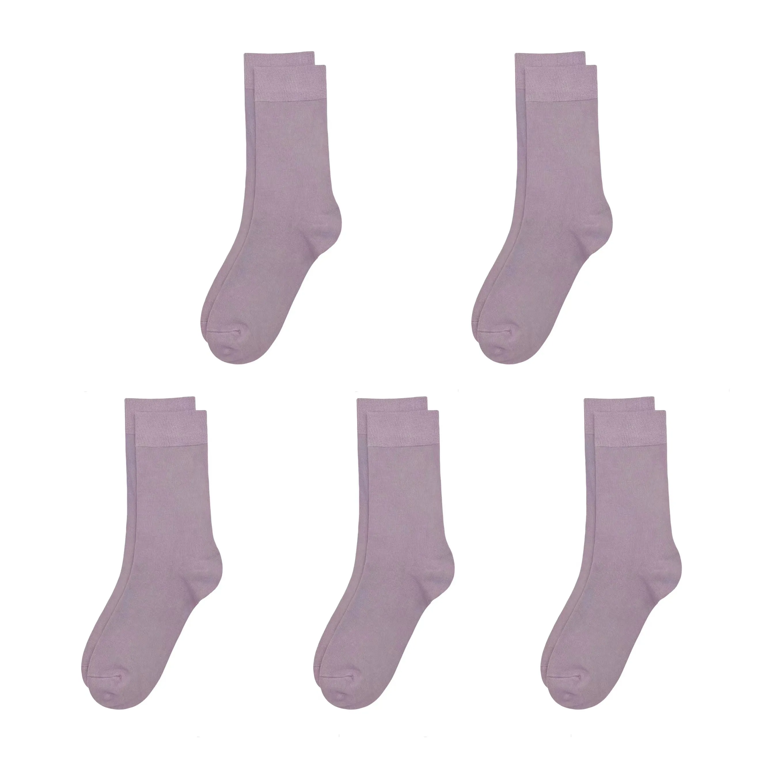 Bamboo Kids Crew Socks School Anti Odor Socks for Boys Girls Uniform Thin Flat Seam Socks 5 Pairs