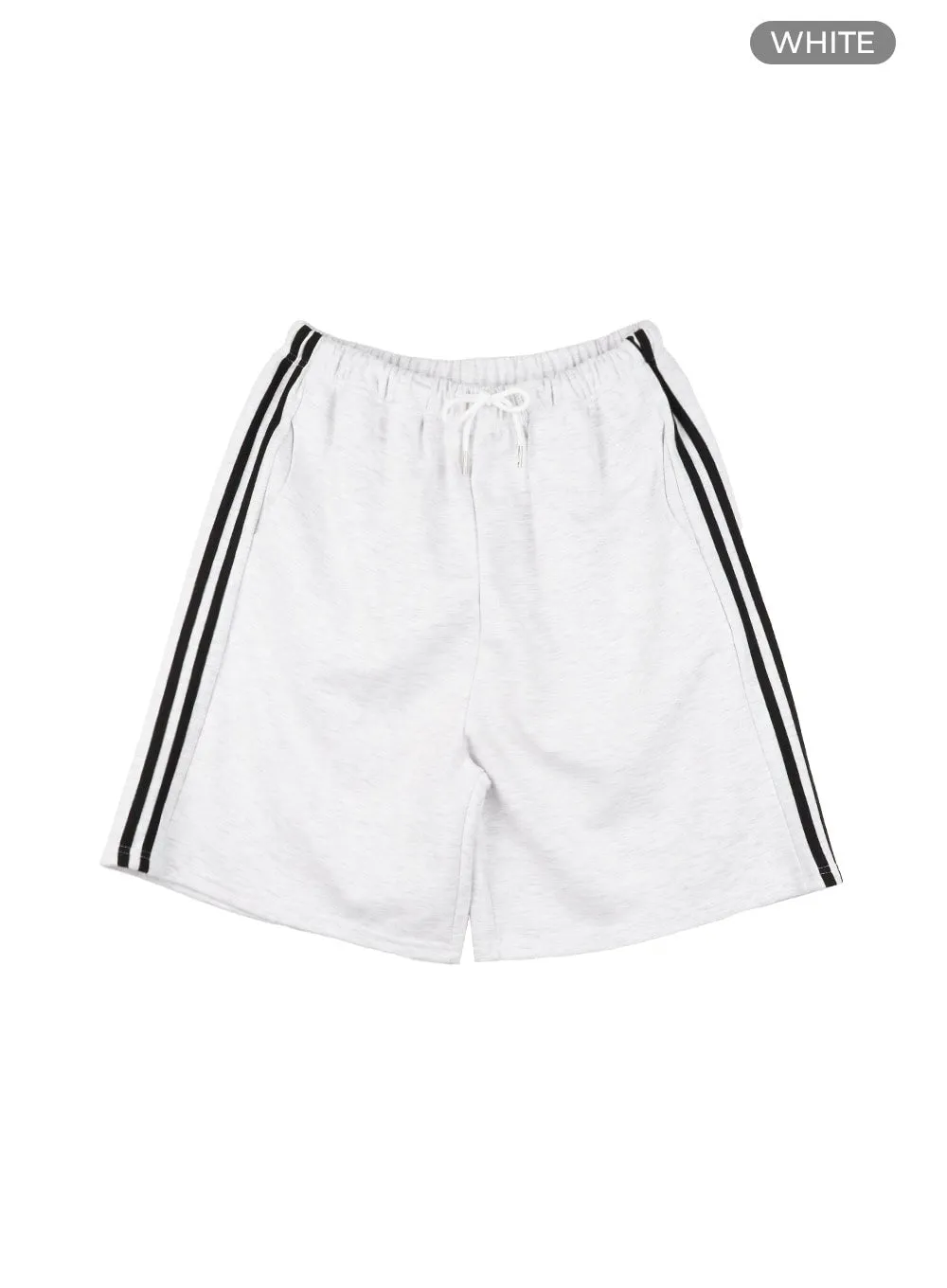 Banded Stripe Sweat Shorts IL419