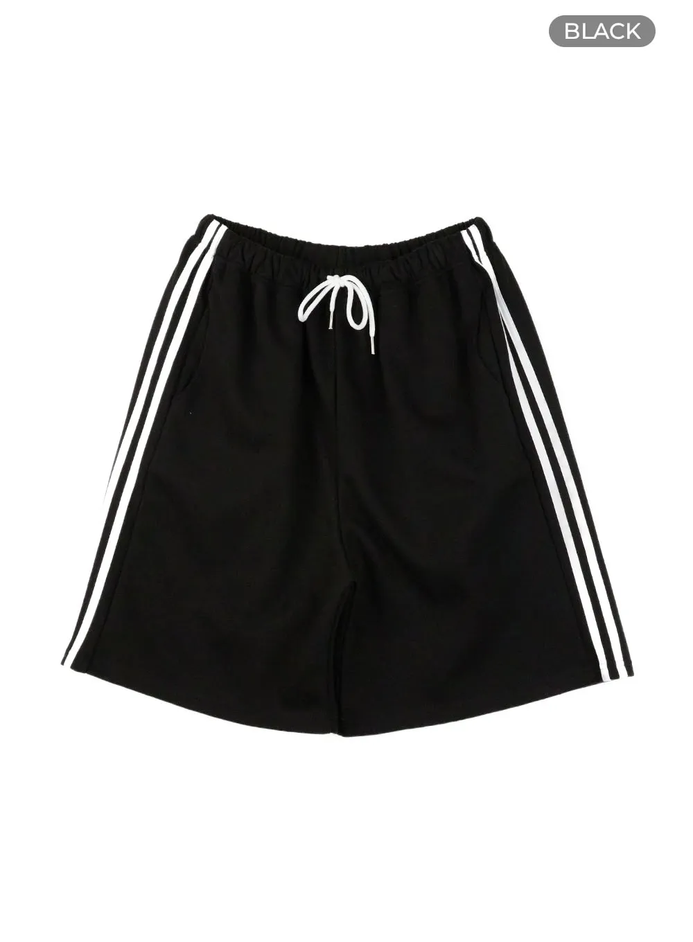 Banded Stripe Sweat Shorts IL419