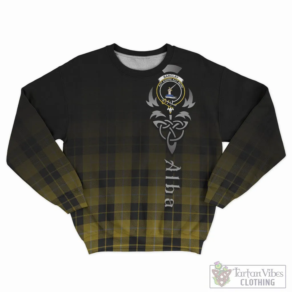 Barclay Dress Tartan Sweatshirt Featuring Alba Gu Brath Family Crest Celtic Inspired