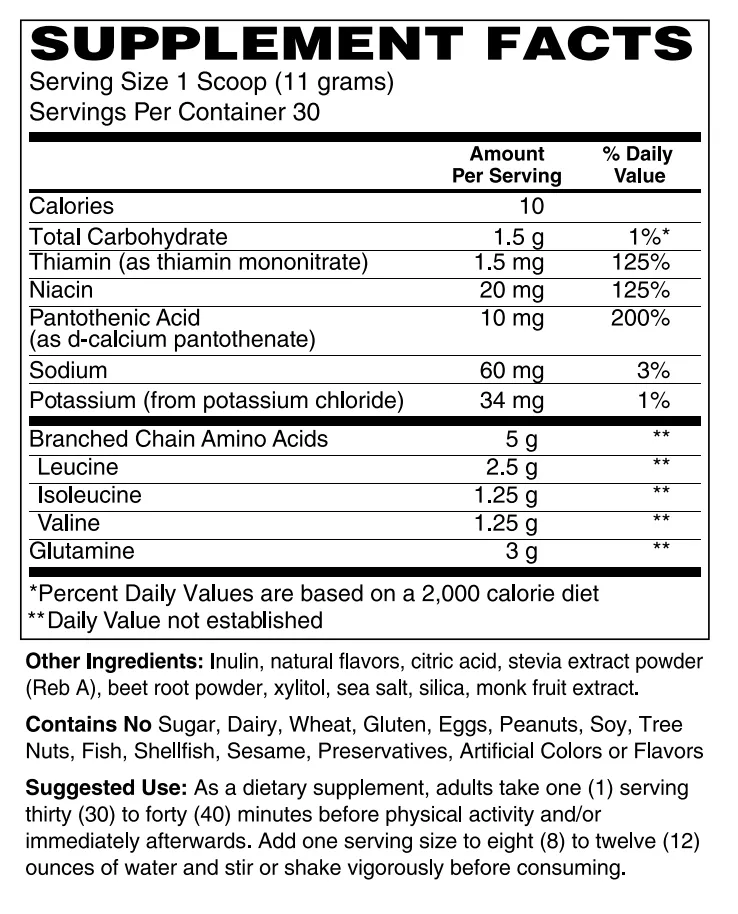 BCAA with Glutamine, 11.65 oz