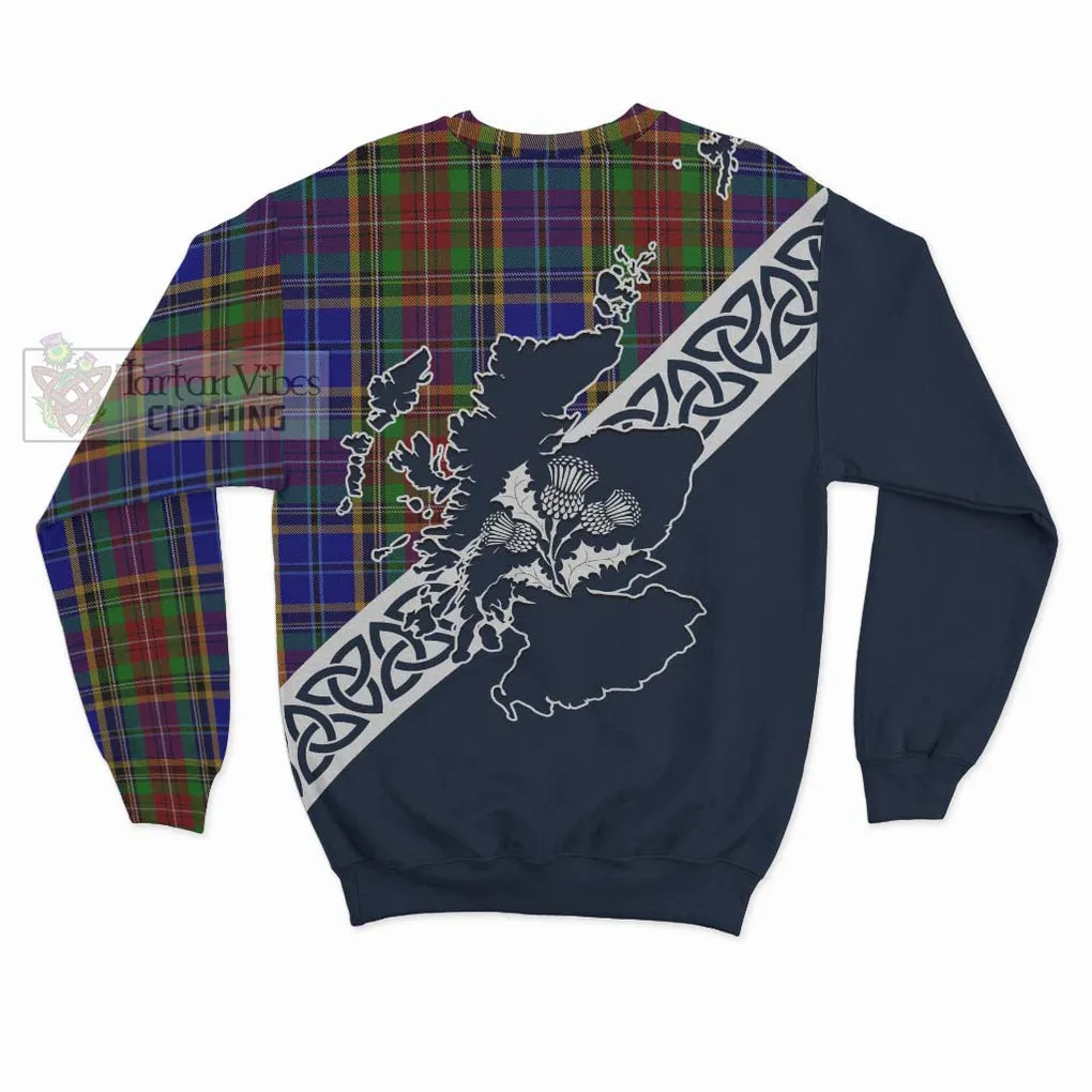 Beattie (Beatty) Tartan Sweatshirt Featuring Thistle and Scotland Map