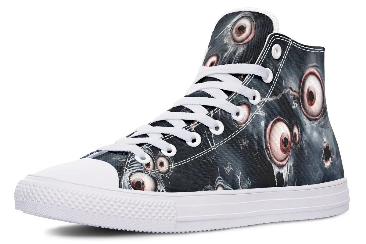 Beholder High Tops - Classic Premium Canvas Shoes with Comfortable and Durable Soles