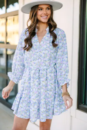 Better Get Going Blue Floral Dress