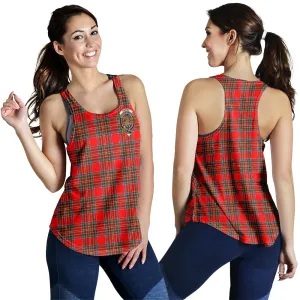 Binning Tartan Women Racerback Tanks with Family Crest