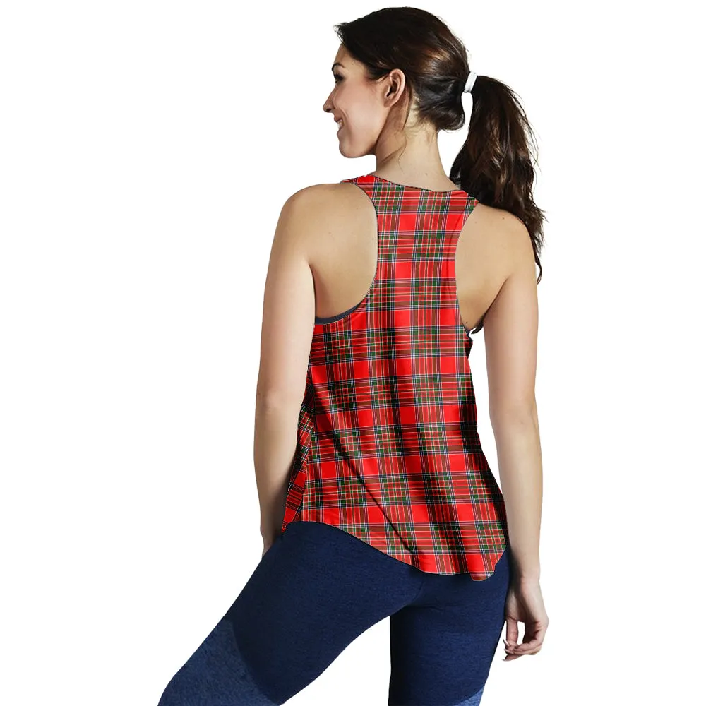 Binning Tartan Women Racerback Tanks with Family Crest