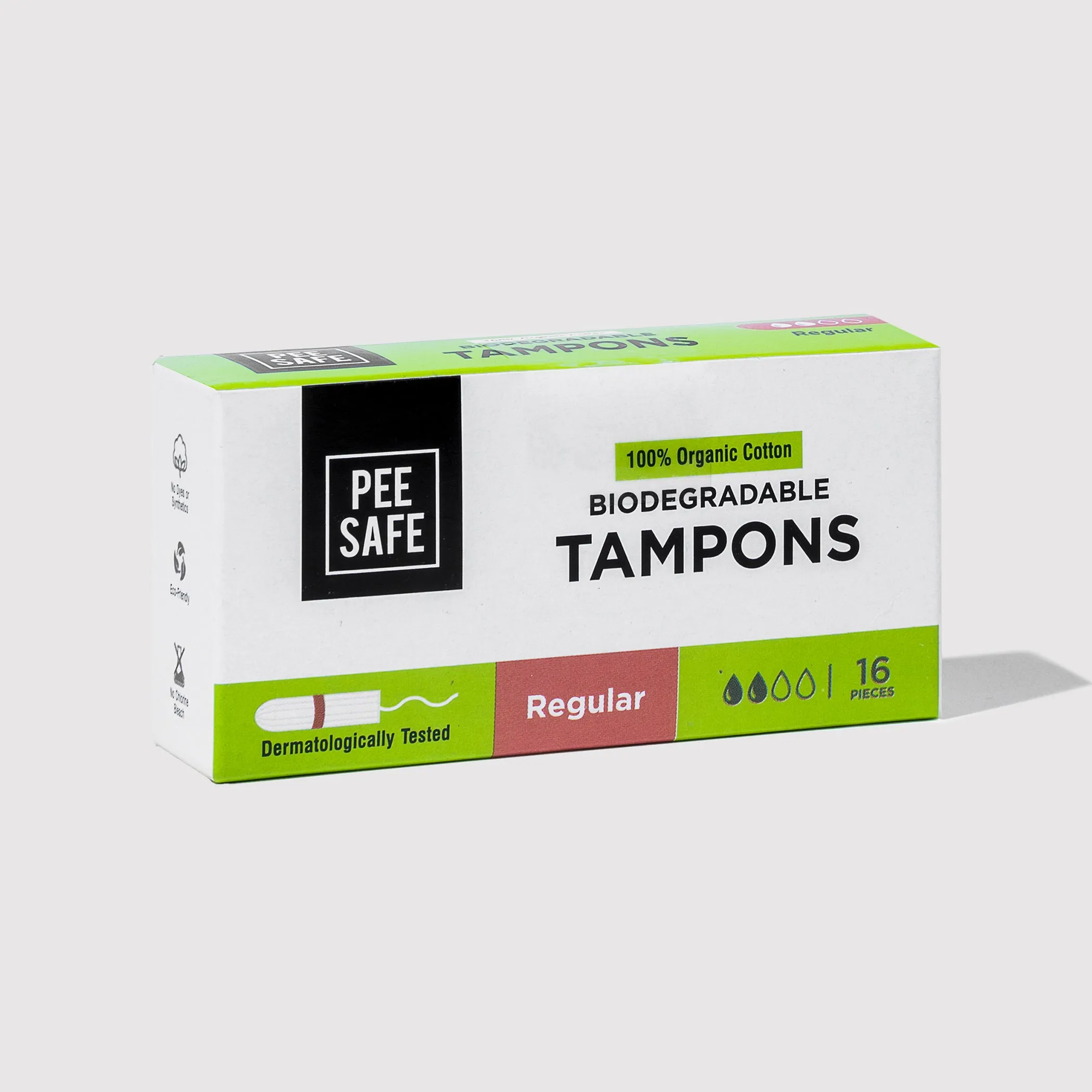 Biodegradable Tampons- Regular (16 Tampons)