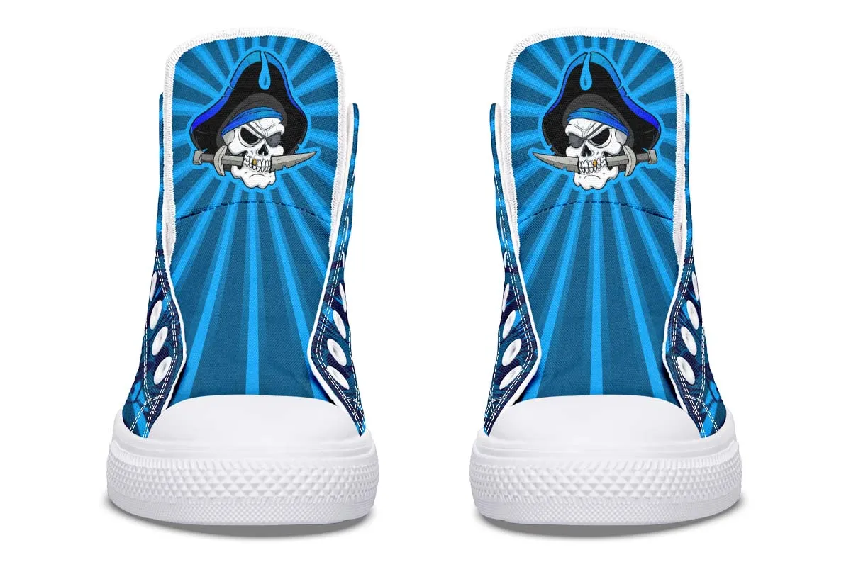 Blue Pirate Skull