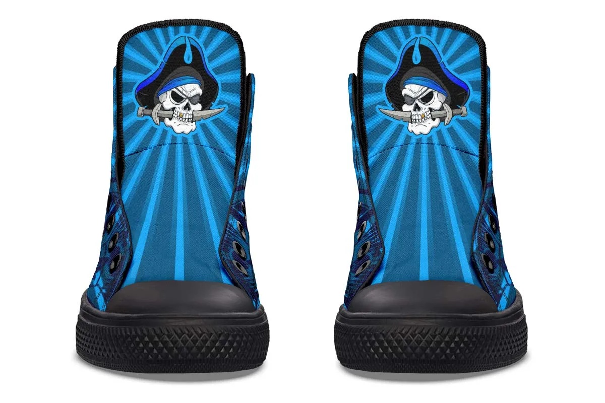 Blue Pirate Skull