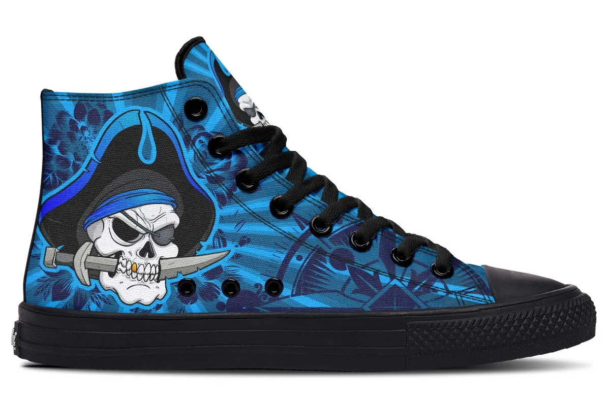 Blue Pirate Skull