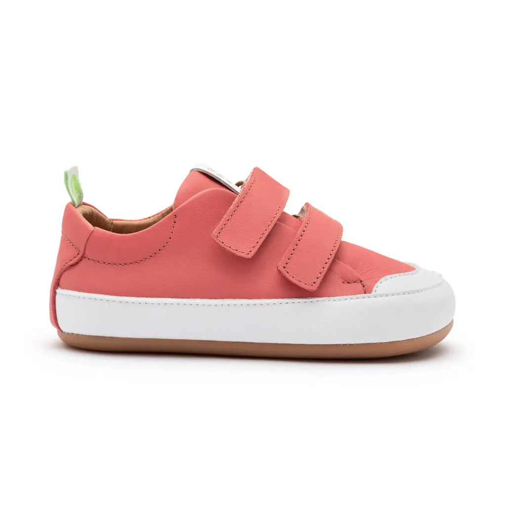 Bossy Sneakers - Coral Matte / White (Baby)