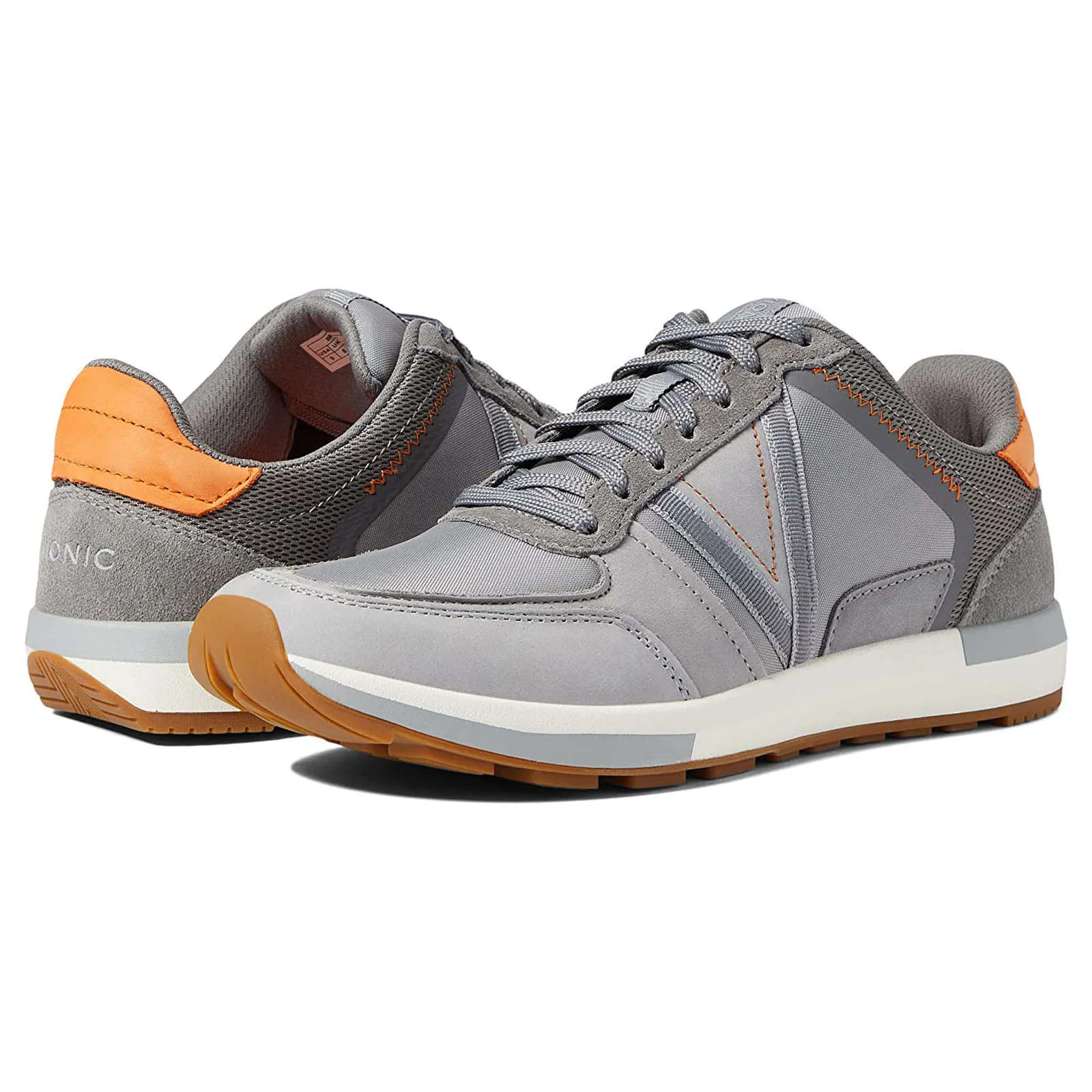 Bradey Leather Textile Men's Low Top Trainers