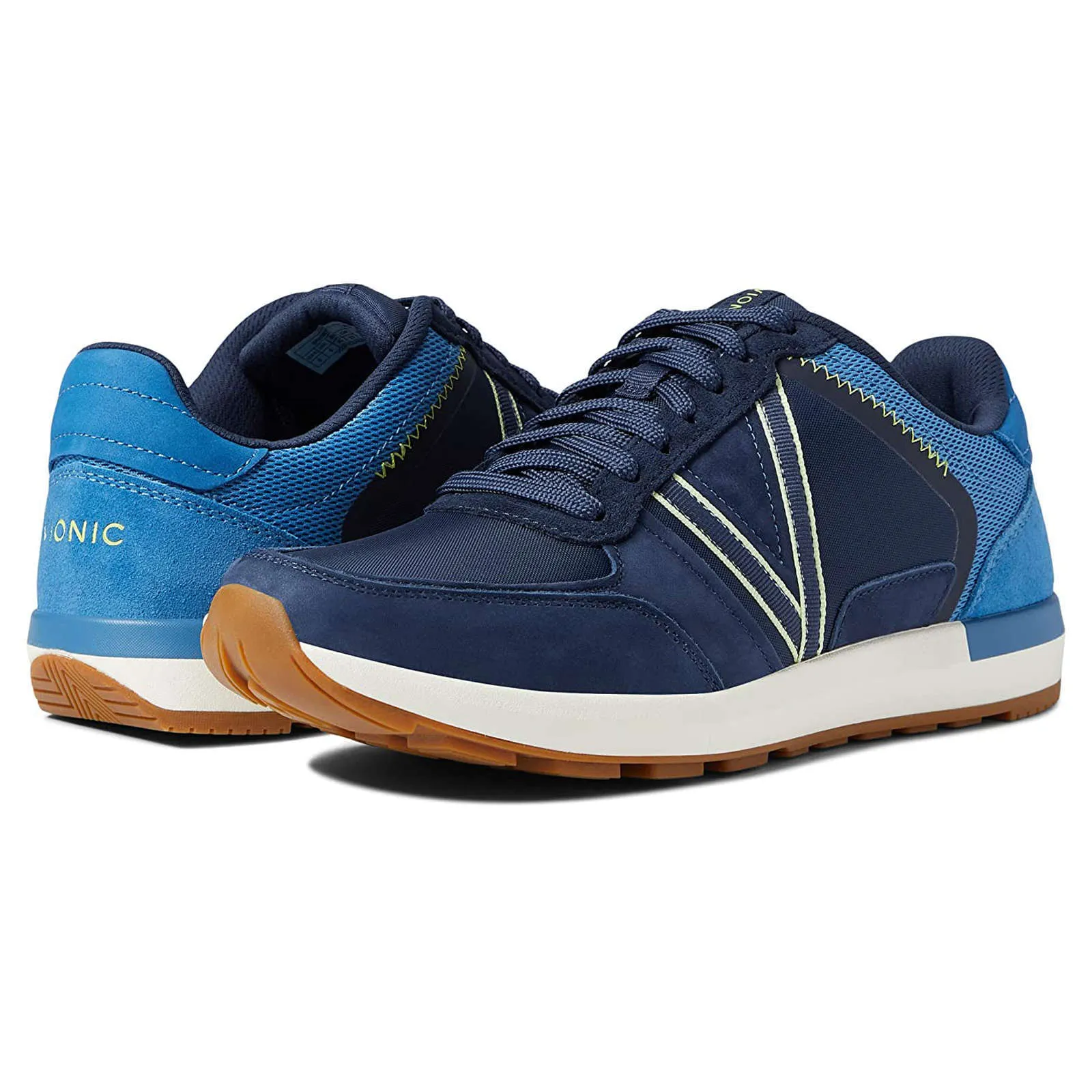 Bradey Leather Textile Men's Low Top Trainers