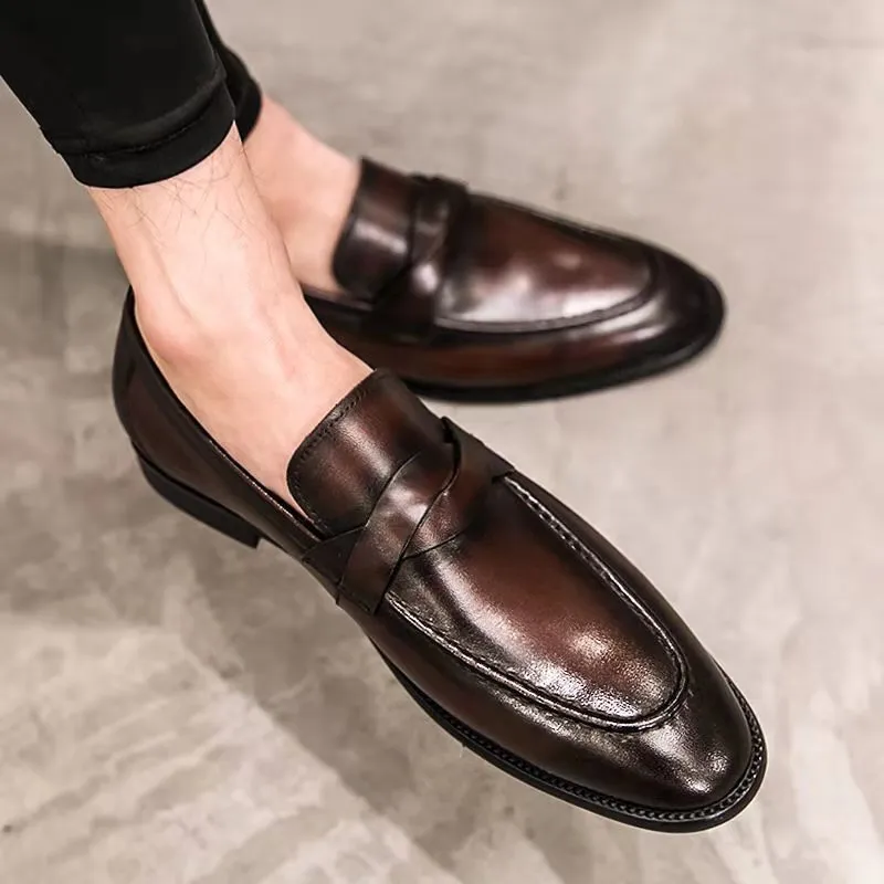 Breathable PU Leather Men Loafers