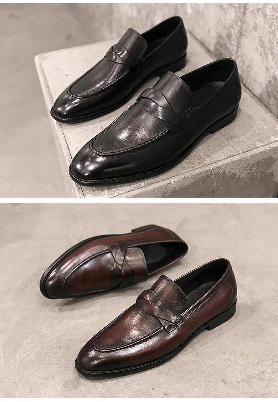 Breathable PU Leather Men Loafers